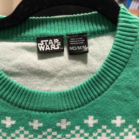 EUC Baby Yoda Christmas sweater sz medium - Picture 2 of 3
